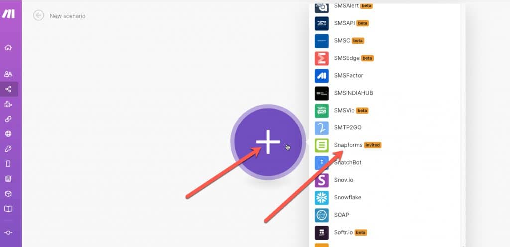 Make (formerly Integromat) setup - Snapforms Resources & FAQs