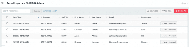 Lookup field - Snapforms Resources & FAQs