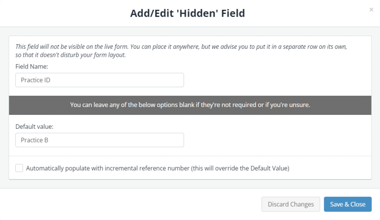 Hidden Reference - Snapforms Resources & FAQs