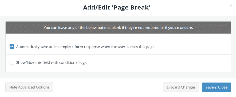 Multi-page forms with page breaks - Snapforms Resources & FAQs